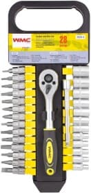 Набор торцевых головок и комплектующих WMC Tools WT-2028-5 1/4" (28 пр.)