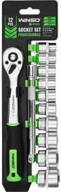 Набір торцевих головок та компонентів Winso Pro-Series 908012 3/8" (12 пр.)