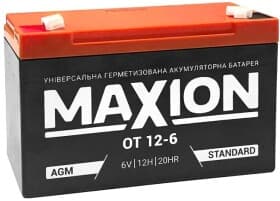 Аккумулятор для ИБП Maxion MXBPOT612 12 Ач 6 V