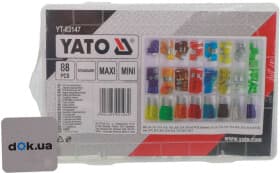 Набор предохранителей Yato YT-83147 FX FN FL maxi (mega) + midi (normal) + mini 88 шт.