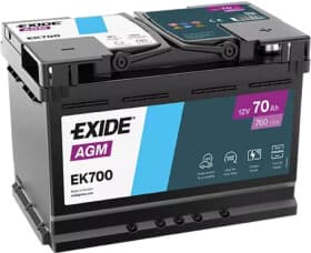 Аккумулятор Exide 6 CT-70-R Start-Stop AGM EK700