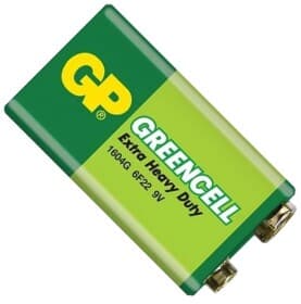 Батарейка GP Greencell Extra Heavy Duty 1604GLF PP3 (Krona) 9 V 1 шт