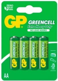 Батарейка GP Greencell Extra Heavy Duty 15GU4 AA (пальчикова) 1,5 V 4 шт