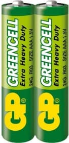 Батарейка GP Greencell Extra Heavy Duty 24GS2 AAA (мізинчикова) 1,5 V 2 шт