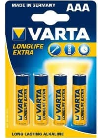 Батарейка Varta Long Life Extra 4103101414 AAA (мизинчиковая) 1,5 V 4 шт