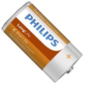 Батарейка Philips LongLife R14L2B/10 C 1,5 V 1 шт Батарейка Philips LongLife R14L2B/10 C 1,5 V 1 шт