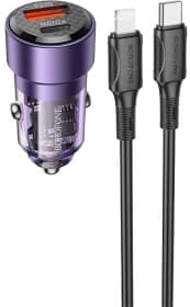 USB зарядка в авто Borofone BZ20A Smart BZ20ACLTP