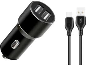 USB зарядка в авто XO TZ09 XO-TZ09T-BK