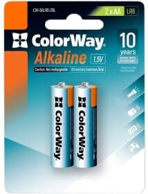 Батарейка Color Way Alkaline Power CW-BALR06-2BL AA (пальчикова) 1,5 V 2 шт