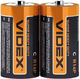 Батарейка Videx R14P/C C 1,5 V 2 шт