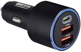 USB зарядка в авто Brevia ePower TriCharge 46066DUCLB