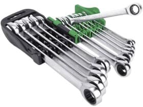 Набор ключей комбинированных трещоточных Toptul GSCQ1001 8-19 мм 10 шт