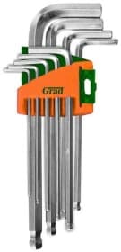 Набор ключей шестигранных Grad 4022185 1,5-10 мм с шарообразным наконечником 9 шт