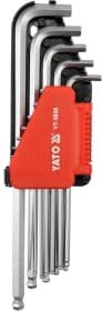 Набор ключей шестигранных Yato YT-5838 1/16"-3/8" с шарообразным наконечником 12 шт
