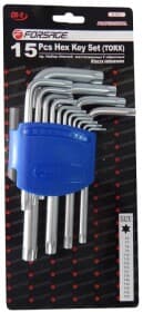 Набір ключів TORX Forsage F-5151T T6H-T60H 15 шт