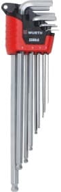 Набор ключей шестигранных Würth 07154050 1,5-10 мм с шарообразным наконечником 9 шт