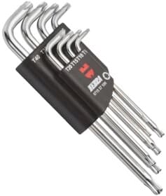 Набор ключей TORX Würth Zebra 071537100 T9-T40 с шарообразным наконечником 8 шт