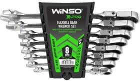 Набір ключів тріскачок комбінованих Winso Pro-Series 900308 8-19 мм з шарніром 8 шт