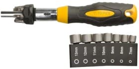 Отвертка реверсивная с набором бит Topex 39D523