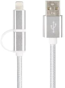 Кабель 2 в 1 Optima Double Flat C-021 59152 USB - Apple Lightning - Micro USB 1 м