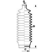 Пильник кермової рейки