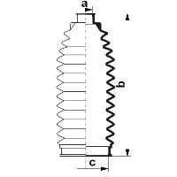 Пильник кермової рейки