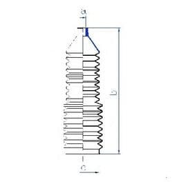 Пильник кермової рейки