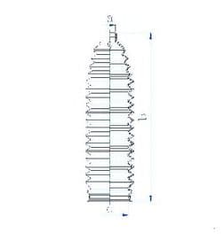 Пильник кермової рейки