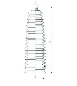 Пильник кермової рейки