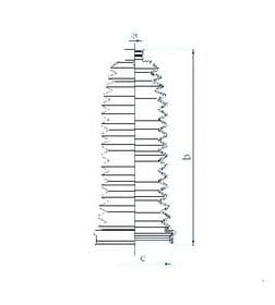 Пильник кермової рейки