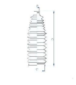 Пильник кермової рейки