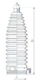Пильник кермової рейки Пильник кермової рейки