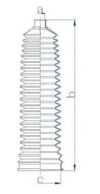Пильник кермової рейки
