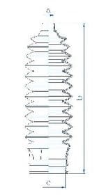 Пыльник рулевой рейки