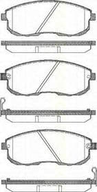 Тормозные колодки Triscan 8110 14013