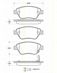 Гальмівні колодки Triscan 8110 24029