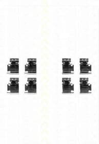 Комплектующие дисковых тормозных колодок Комплектующие дисковых тормозных колодок