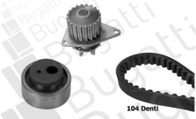 Комплект ременя ГРМ + помпа