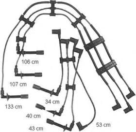 Комплект дротів запалювання