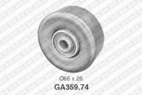 Обвідний ролик поліклинового ременя