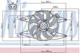 Вентилятор системы охлаждения двигателя Вентилятор системы охлаждения двигателя