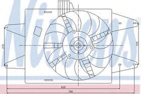 Вентилятор системы охлаждения двигателя