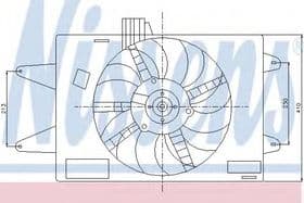 Вентилятор системи охолодження двигуна