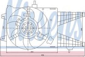 Вентилятор системы охлаждения двигателя