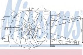 Вентилятор системы охлаждения двигателя