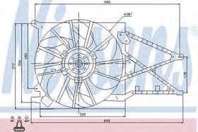 Вентилятор системи охолодження двигуна