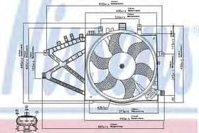 Вентилятор системы охлаждения двигателя