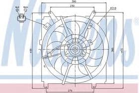 Вентилятор системы охлаждения двигателя Вентилятор системы охлаждения двигателя
