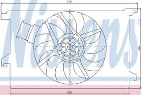 Вентилятор системы охлаждения двигателя
