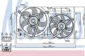 Вентилятор системы охлаждения двигателя Вентилятор системы охлаждения двигателя